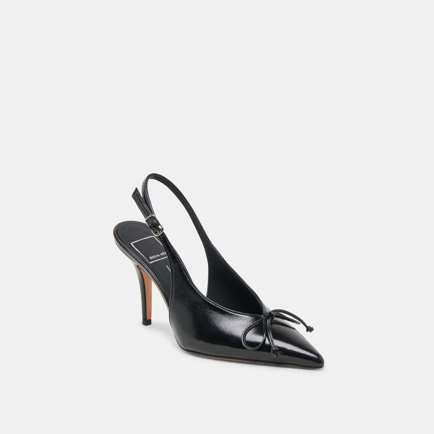 GEENA HEELS BLACK LEATHER - Dolce Vita