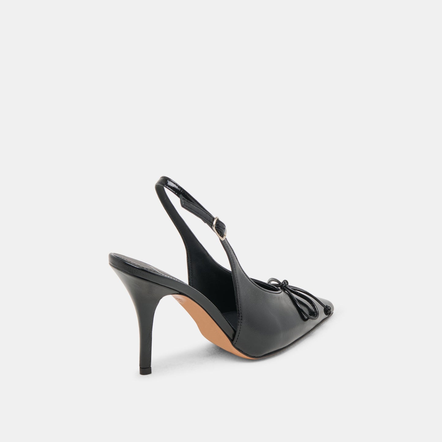 GEENA HEELS BLACK LEATHER - Dolce Vita