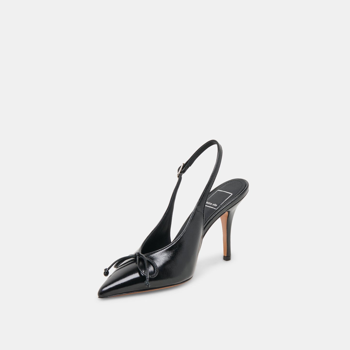 GEENA HEELS BLACK LEATHER - Dolce Vita