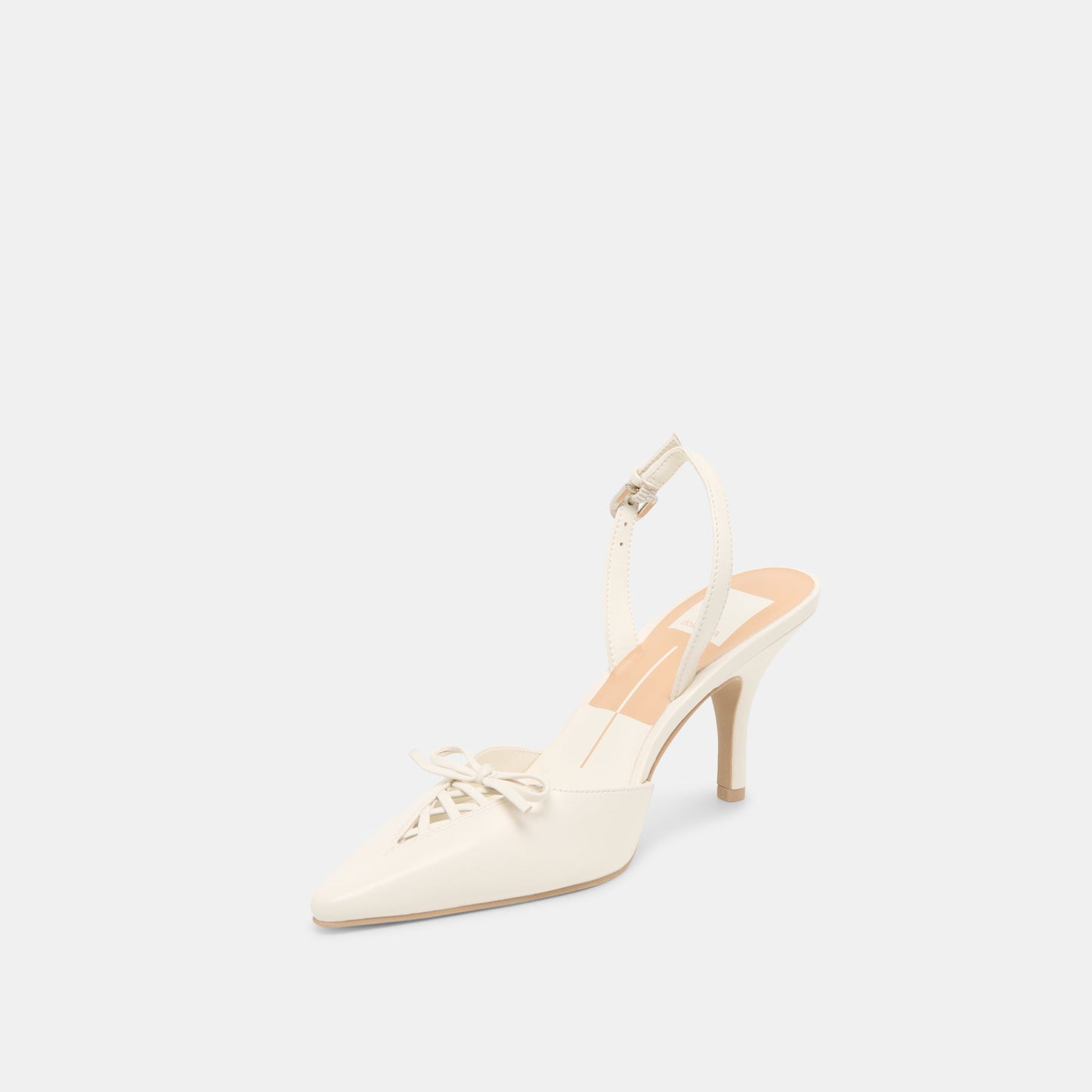 Hamya White Leather Heels - Dolce Vita