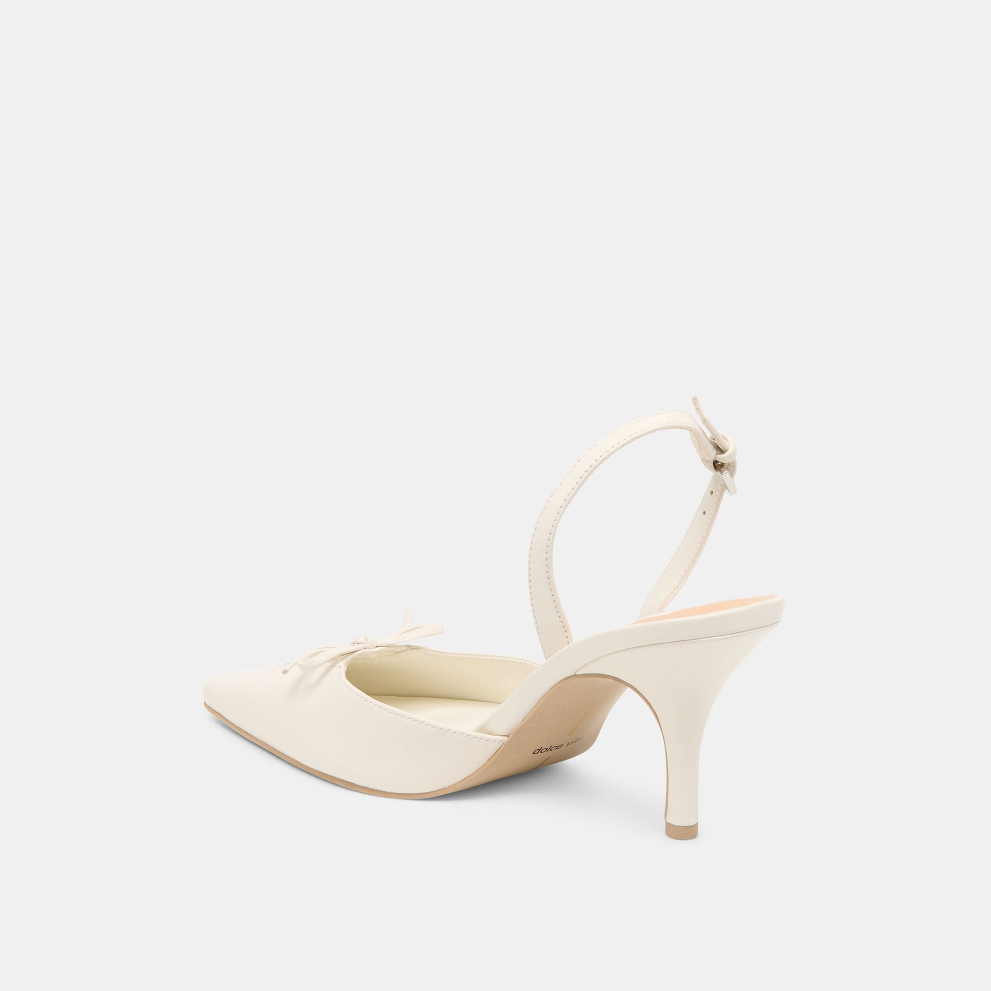 Hamya White Leather Heels - Dolce Vita