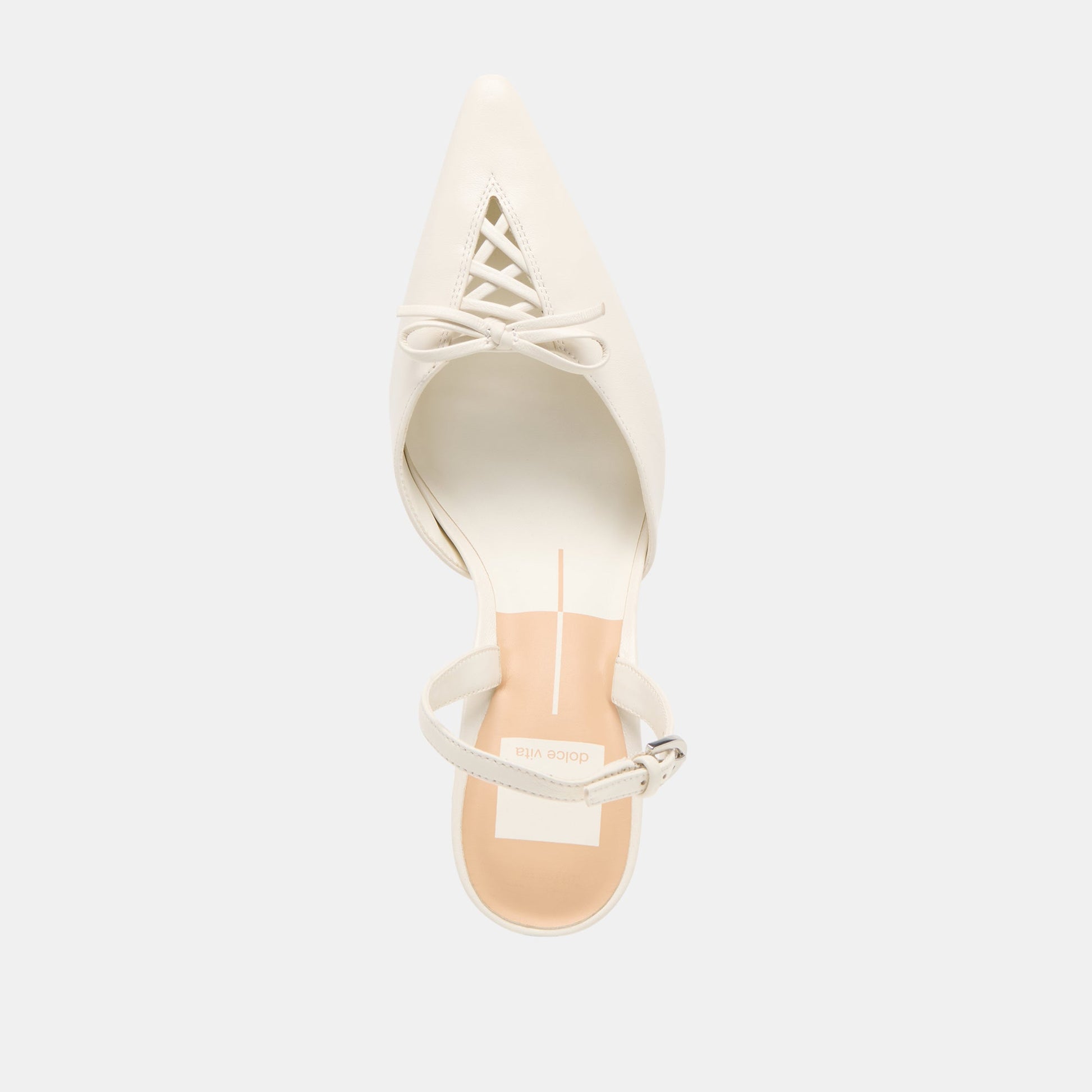 Hamya White Leather Heels - Dolce Vita