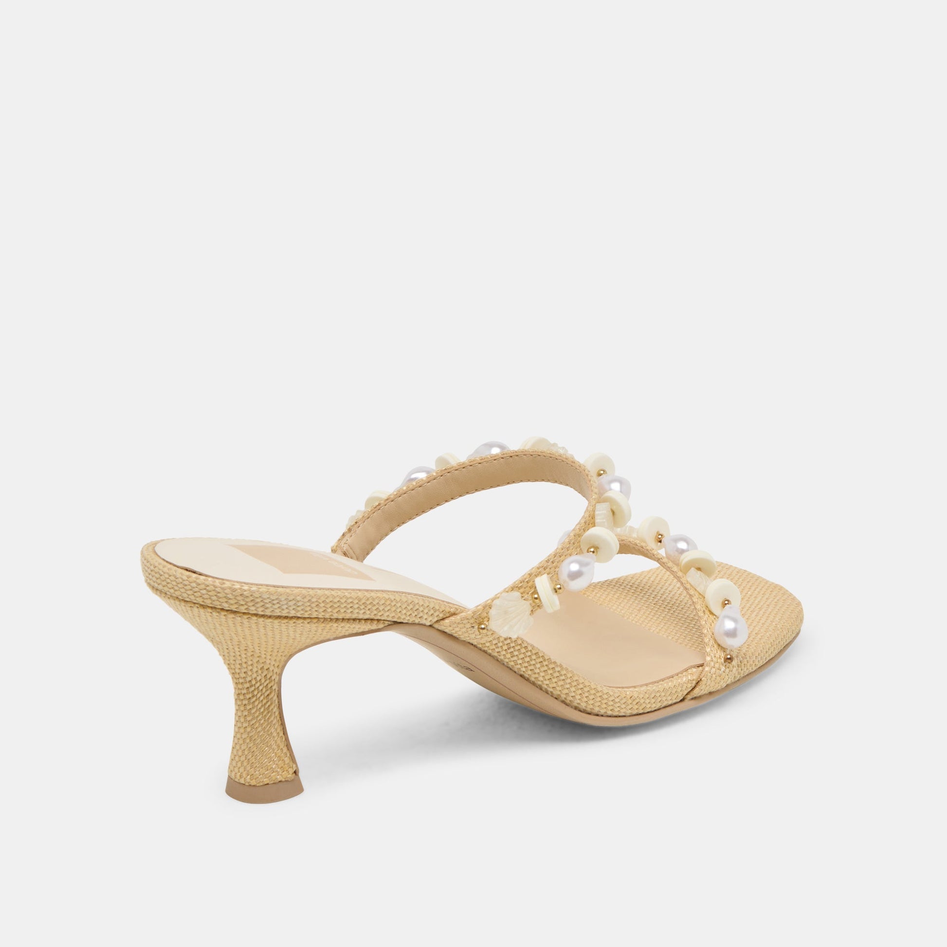 GRASON HEELS LT NATURAL RAFFIA - Dolce Vita