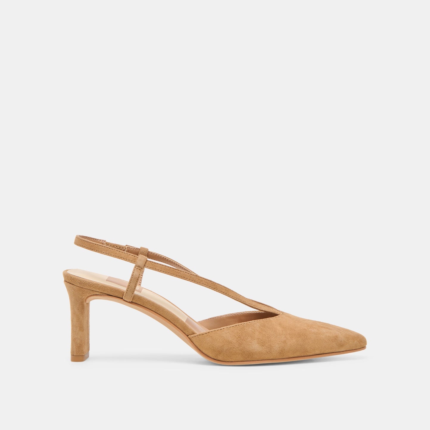 Ginay Lt Brown Suede Heels - Dolce Vita