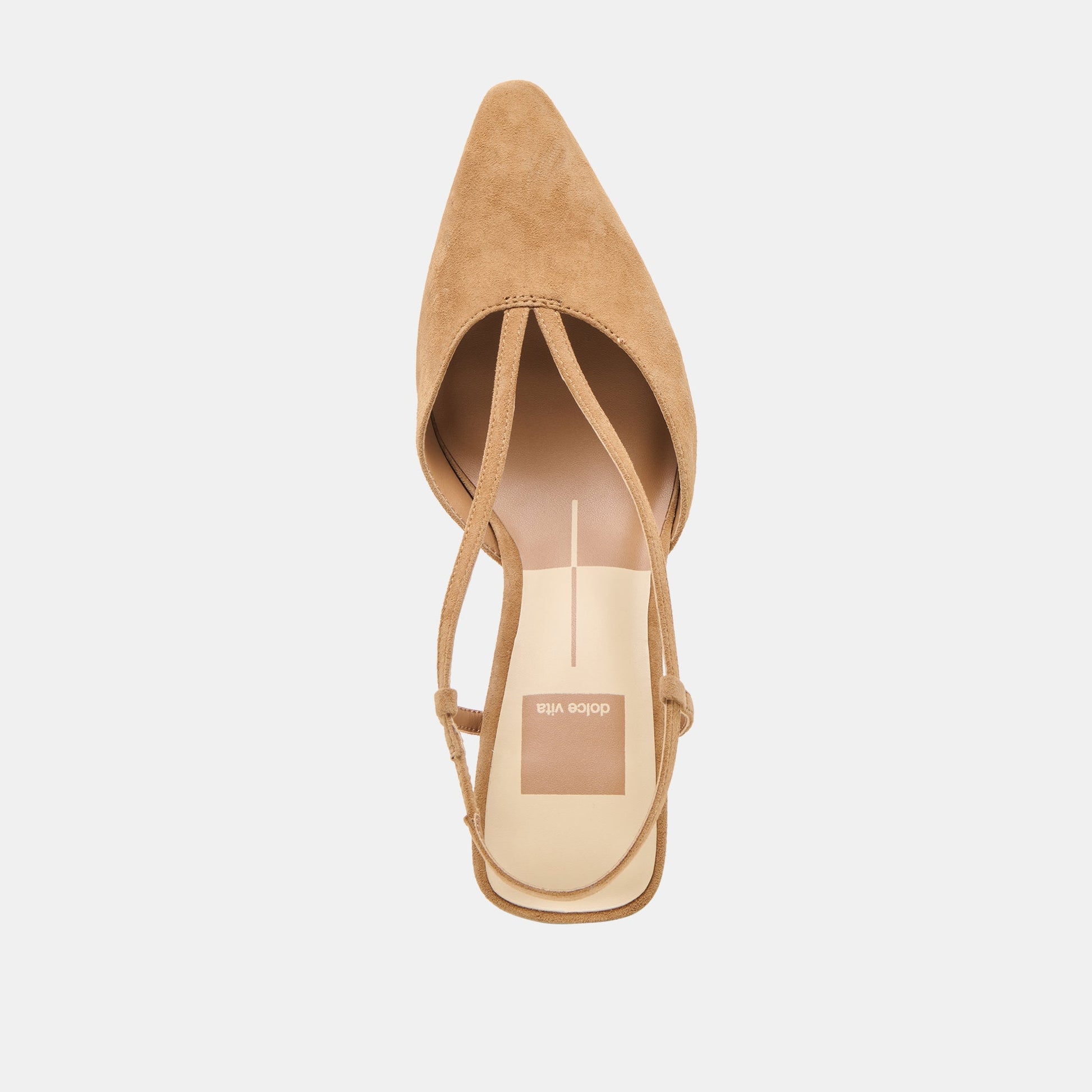 Ginay Lt Brown Suede Heels - Dolce Vita