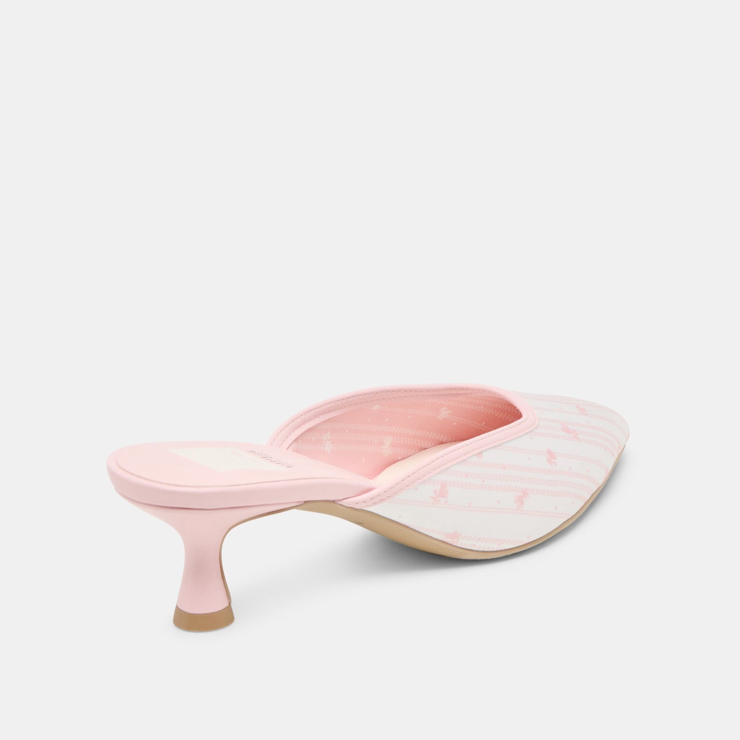 Cleo X Byrdie Golf Pink Floral Satin Wide Heels - Dolce Vita