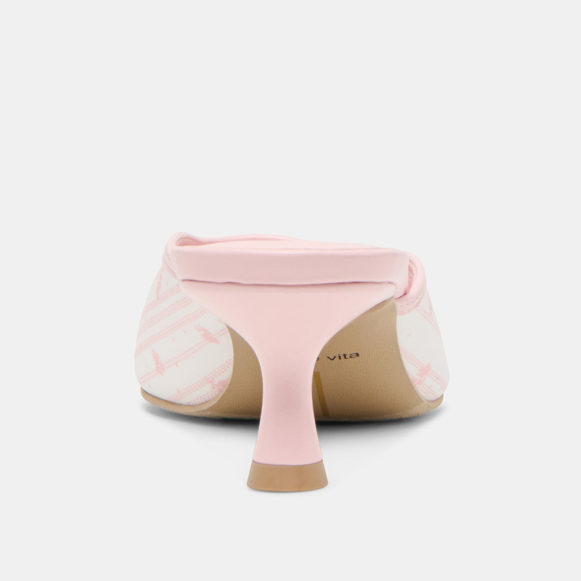 Cleo X Byrdie Golf Pink Floral Satin Wide Heels - Dolce Vita
