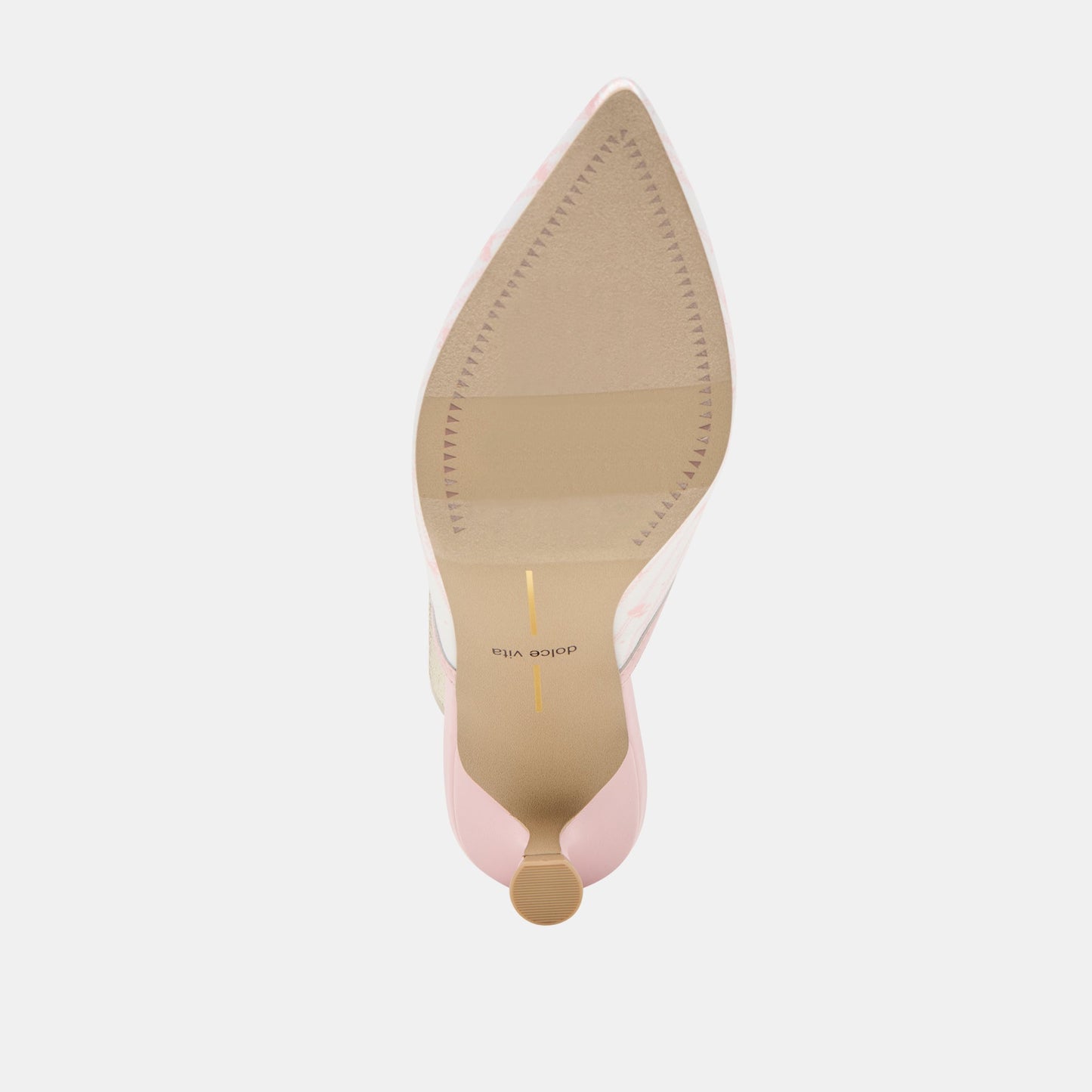 Cleo X Byrdie Golf Pink Floral Satin Wide Heels - Dolce Vita