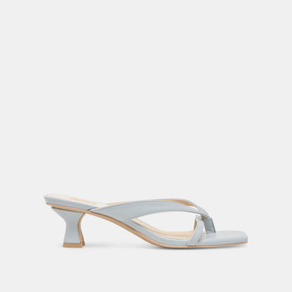 BREVEL HEELS LIGHT BLUE LEATHER - Dolce Vita