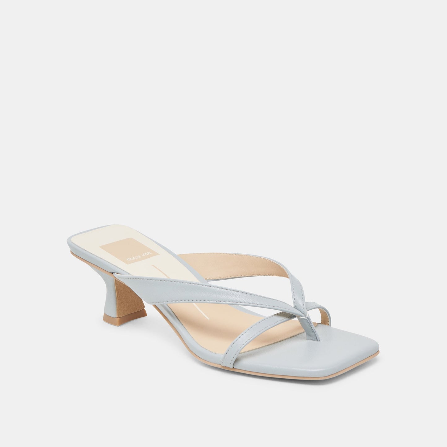 BREVEL HEELS LIGHT BLUE LEATHER - Dolce Vita