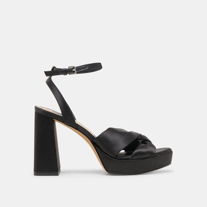 PARLO HEELS ONYX SATIN - Dolce Vita