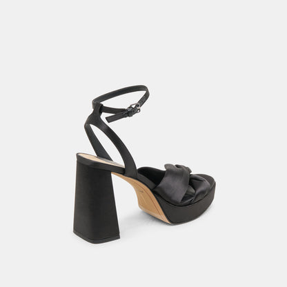 PARLO HEELS ONYX SATIN - Dolce Vita