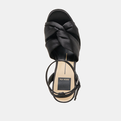 PARLO HEELS ONYX SATIN - Dolce Vita