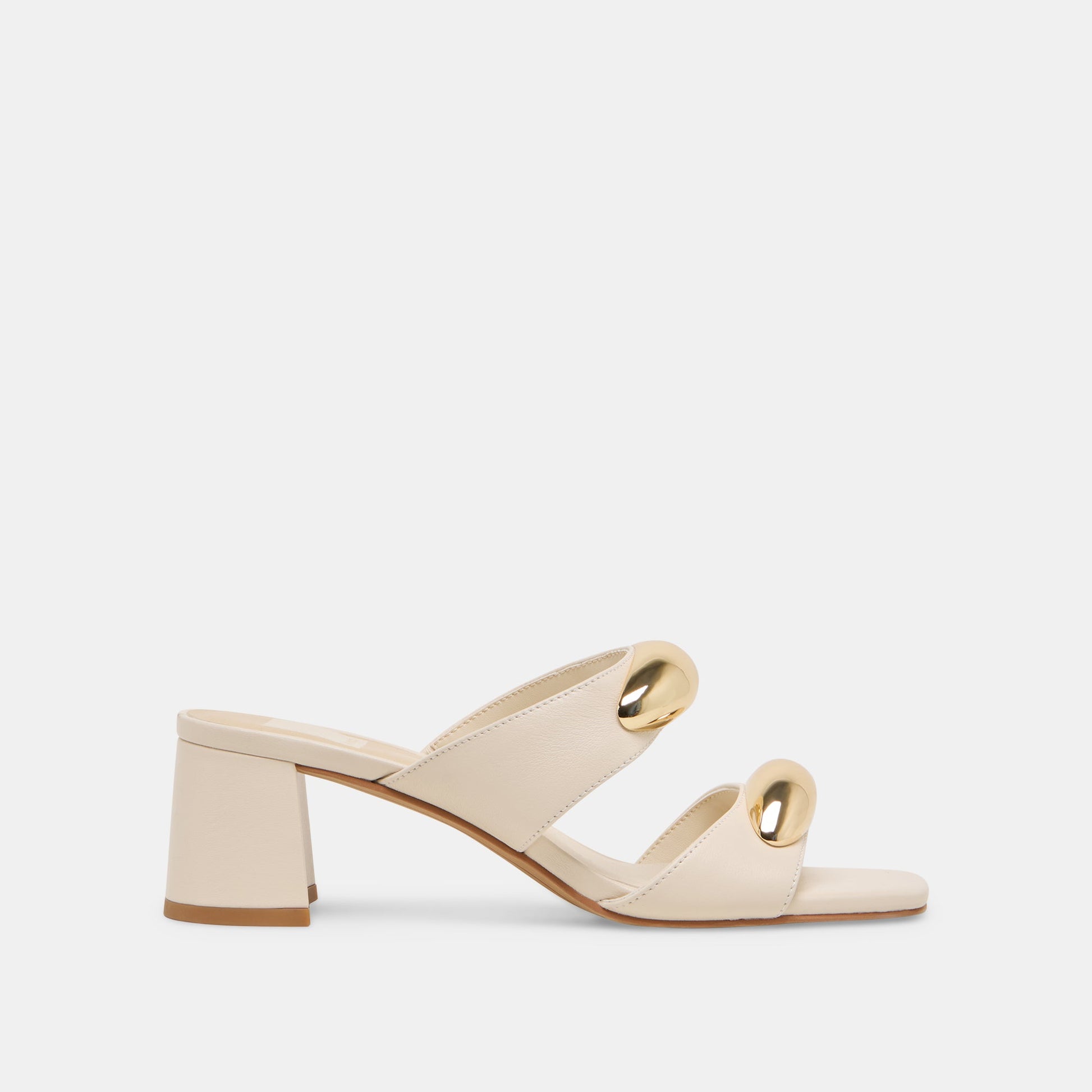 Barnet Bone Leather Heels - Dolce Vita