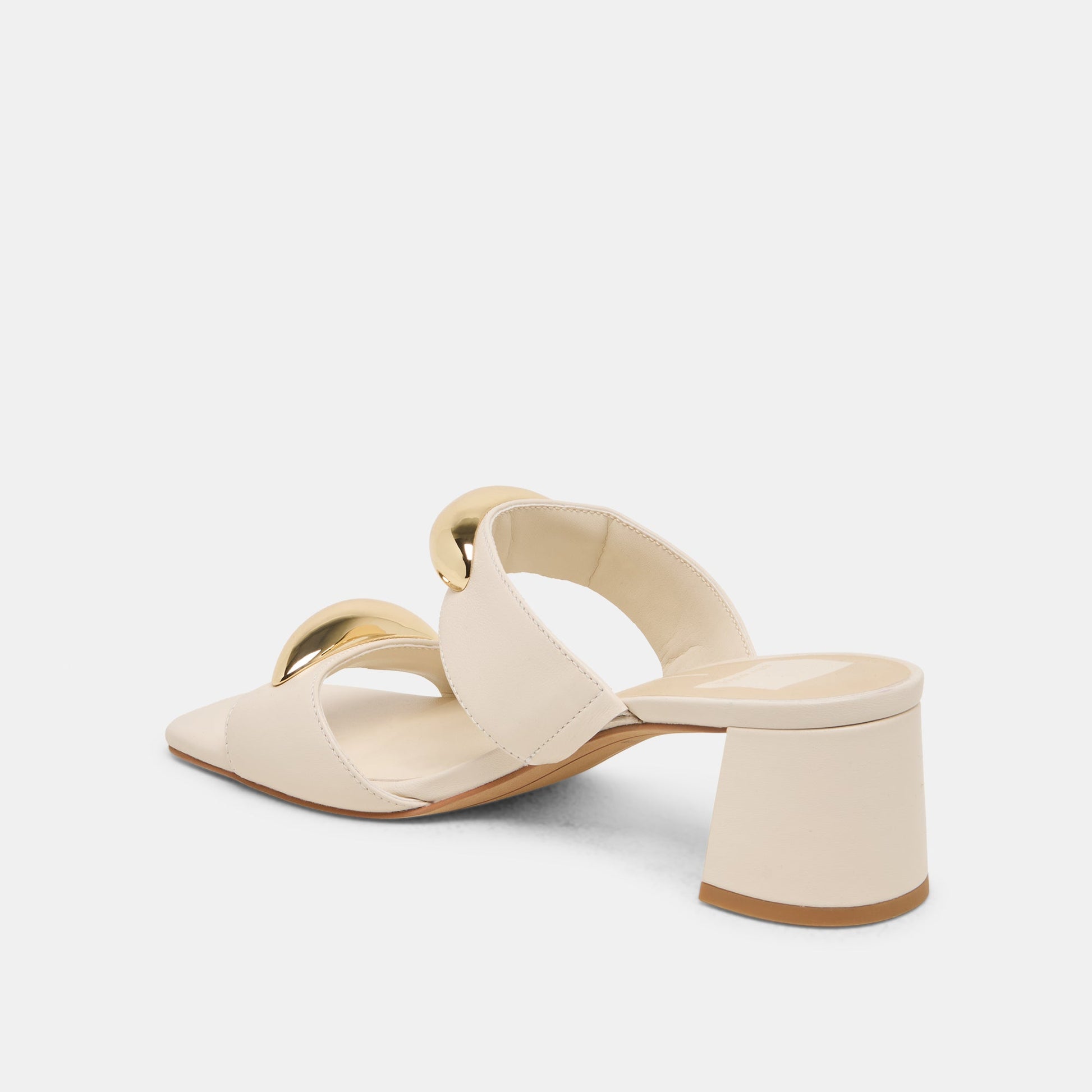 Barnet Bone Leather Heels - Dolce Vita