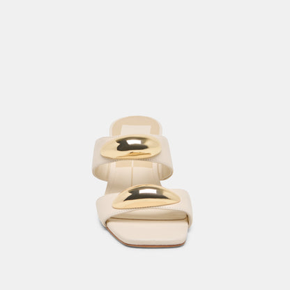 Barnet Bone Leather Heels - Dolce Vita