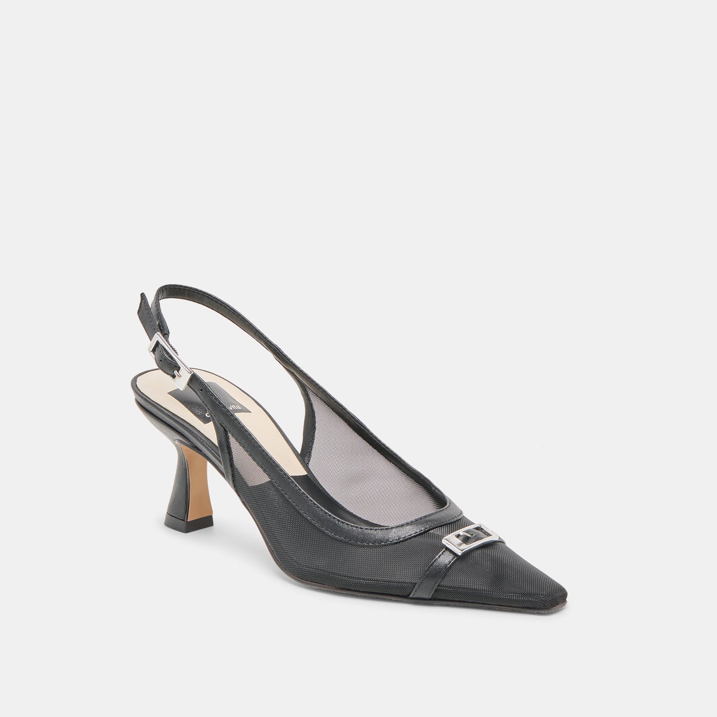 Lorine Onyx Mesh Heels - Dolce Vita