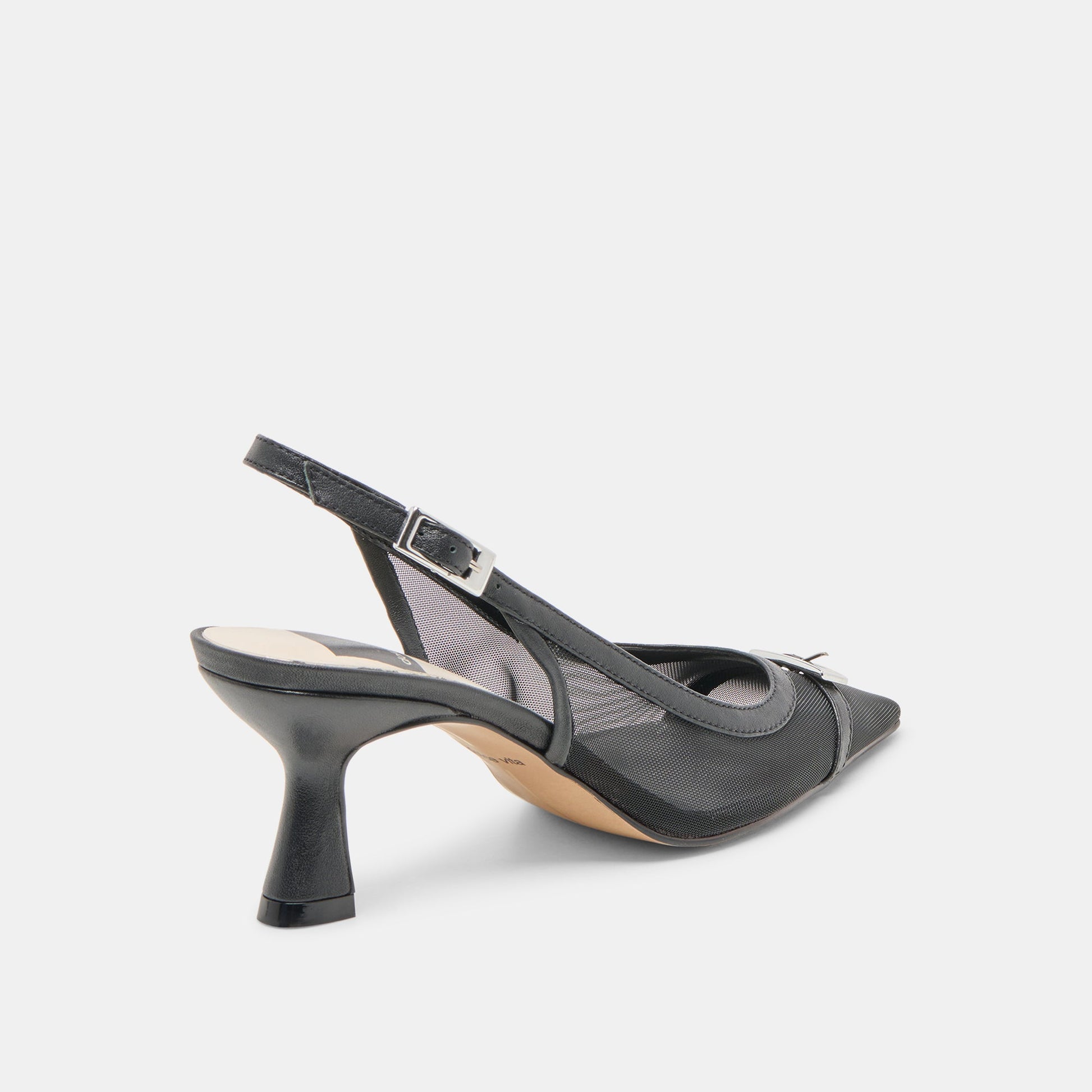 Lorine Onyx Mesh Heels - Dolce Vita
