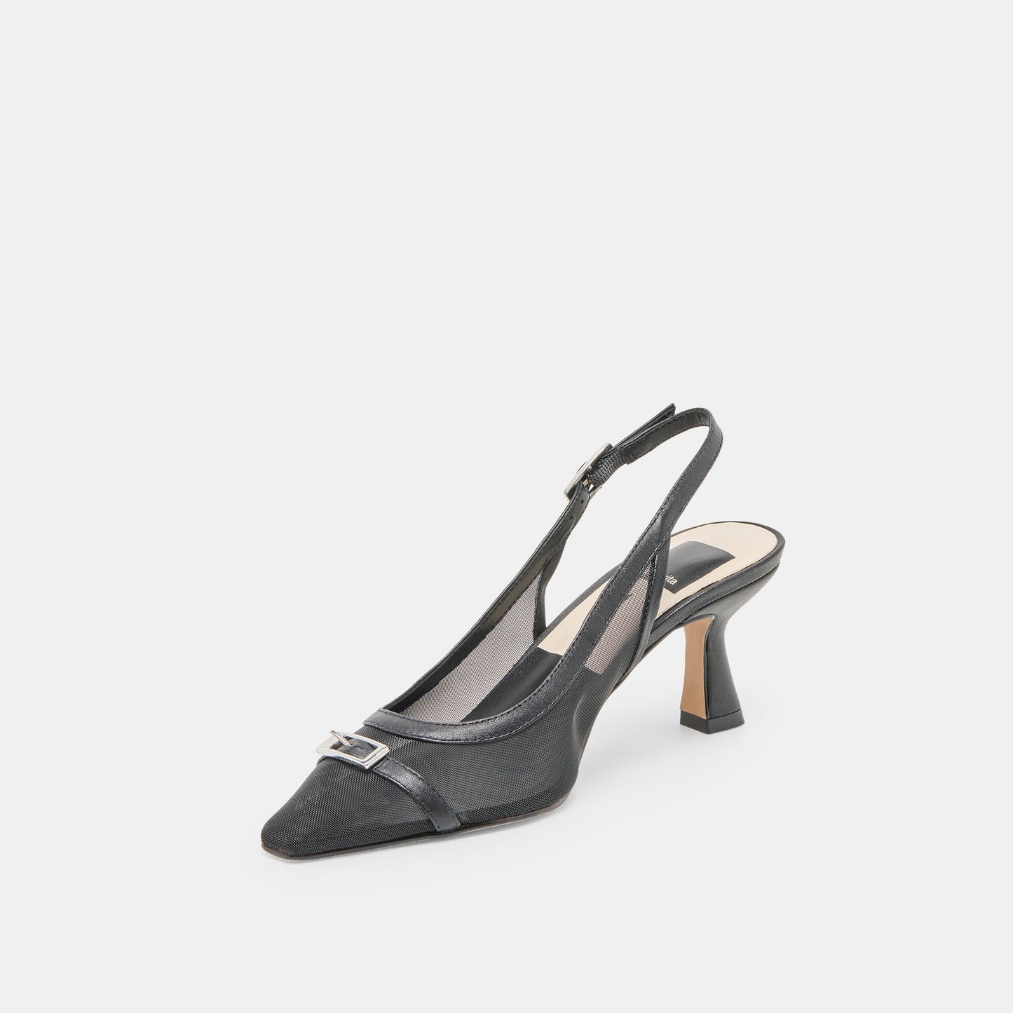 Lorine Onyx Mesh Heels - Dolce Vita