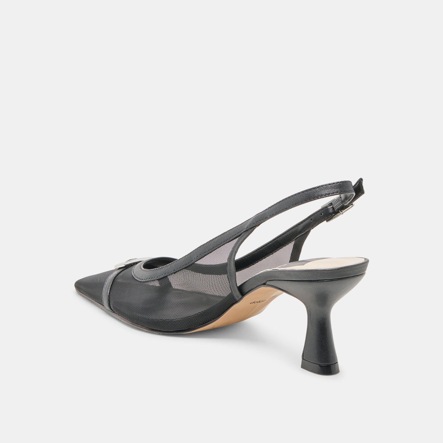 Lorine Onyx Mesh Heels - Dolce Vita