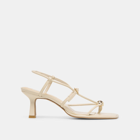 Mylee Creme Leather Heels - Dolce Vita