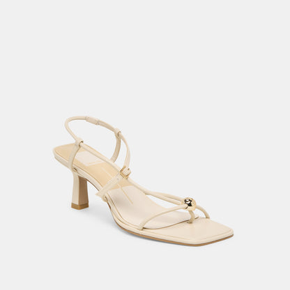 Mylee Creme Leather Heels - Dolce Vita