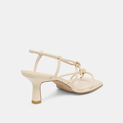Mylee Creme Leather Heels - Dolce Vita