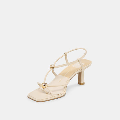 Mylee Creme Leather Heels - Dolce Vita