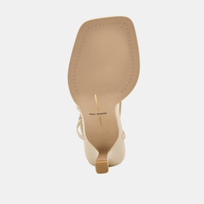 Mylee Creme Leather Heels - Dolce Vita