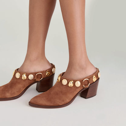 Kanyon Brown Suede Heels - Dolce Vita