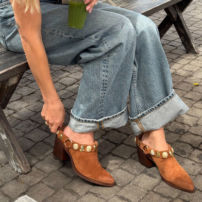 Kanyon Brown Suede Heels - Dolce Vita