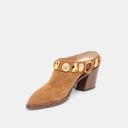Kanyon Brown Suede Heels - Dolce Vita