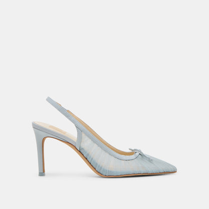 Yela Light Blue Tulle Heels - Dolce Vita
