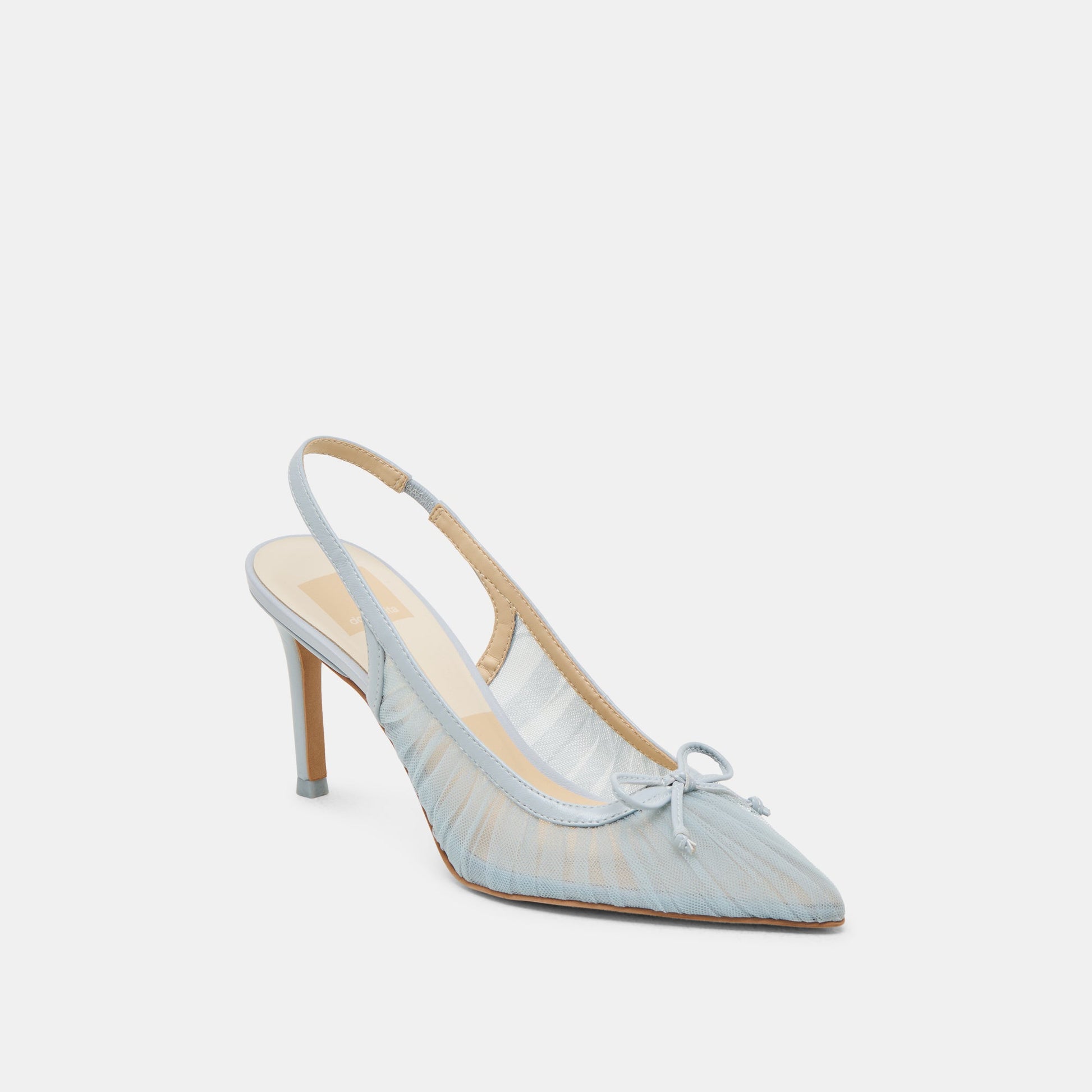 Yela Light Blue Tulle Heels - Dolce Vita