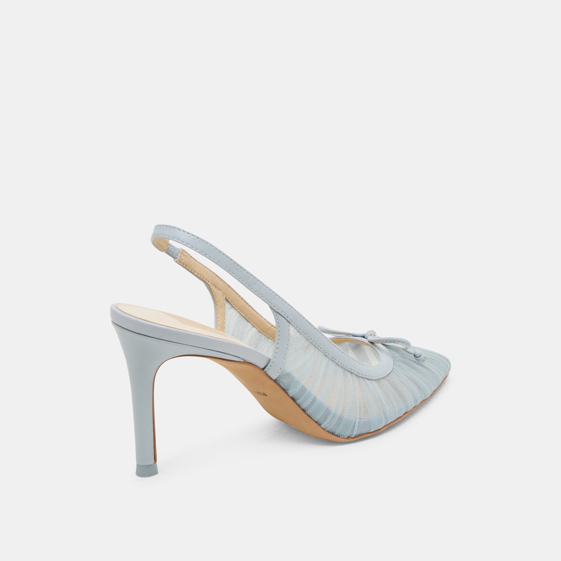 Yela Light Blue Tulle Heels - Dolce Vita