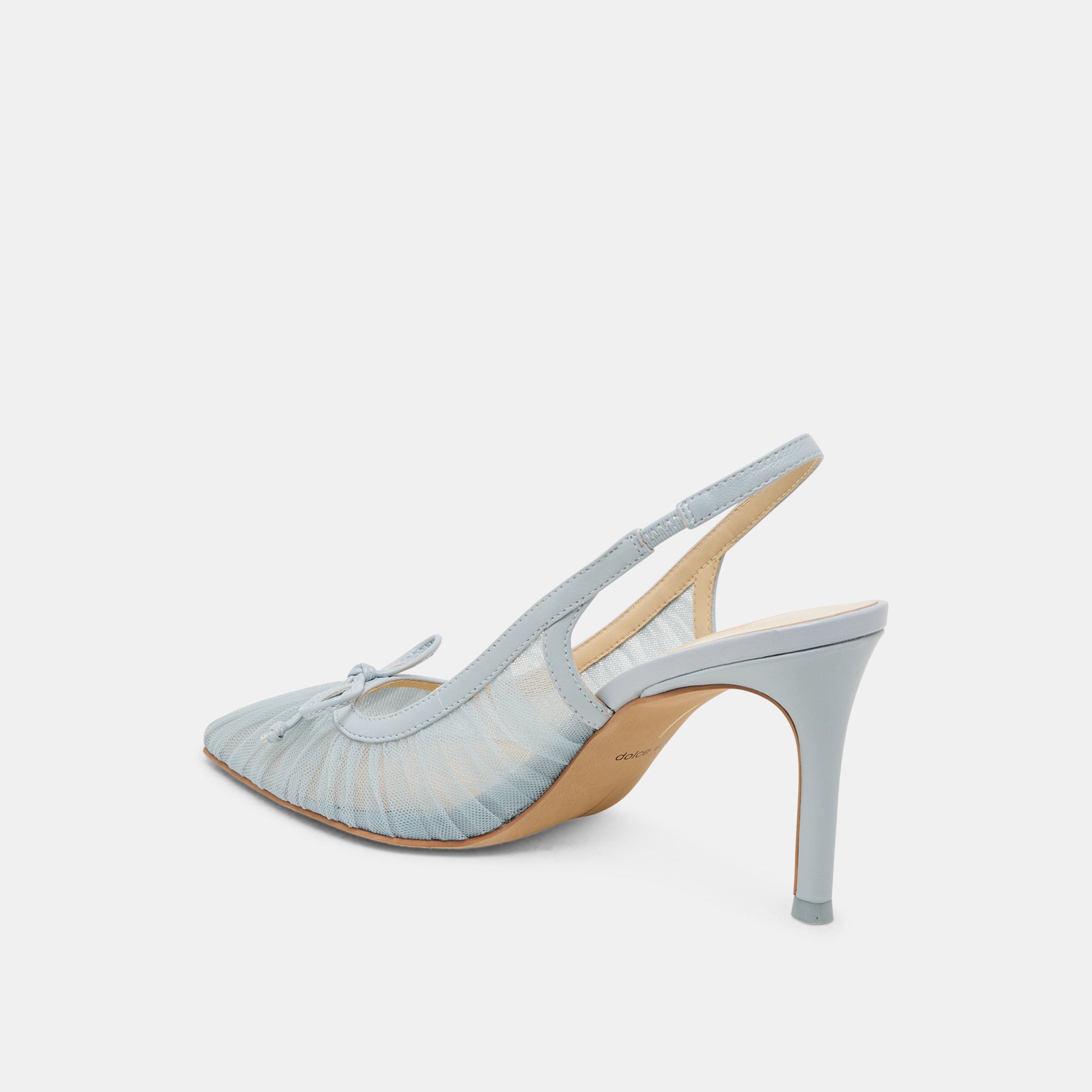 Yela Light Blue Tulle Heels - Dolce Vita