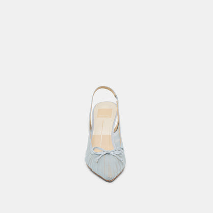 Yela Light Blue Tulle Heels - Dolce Vita