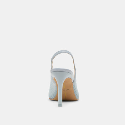 Yela Light Blue Tulle Heels - Dolce Vita