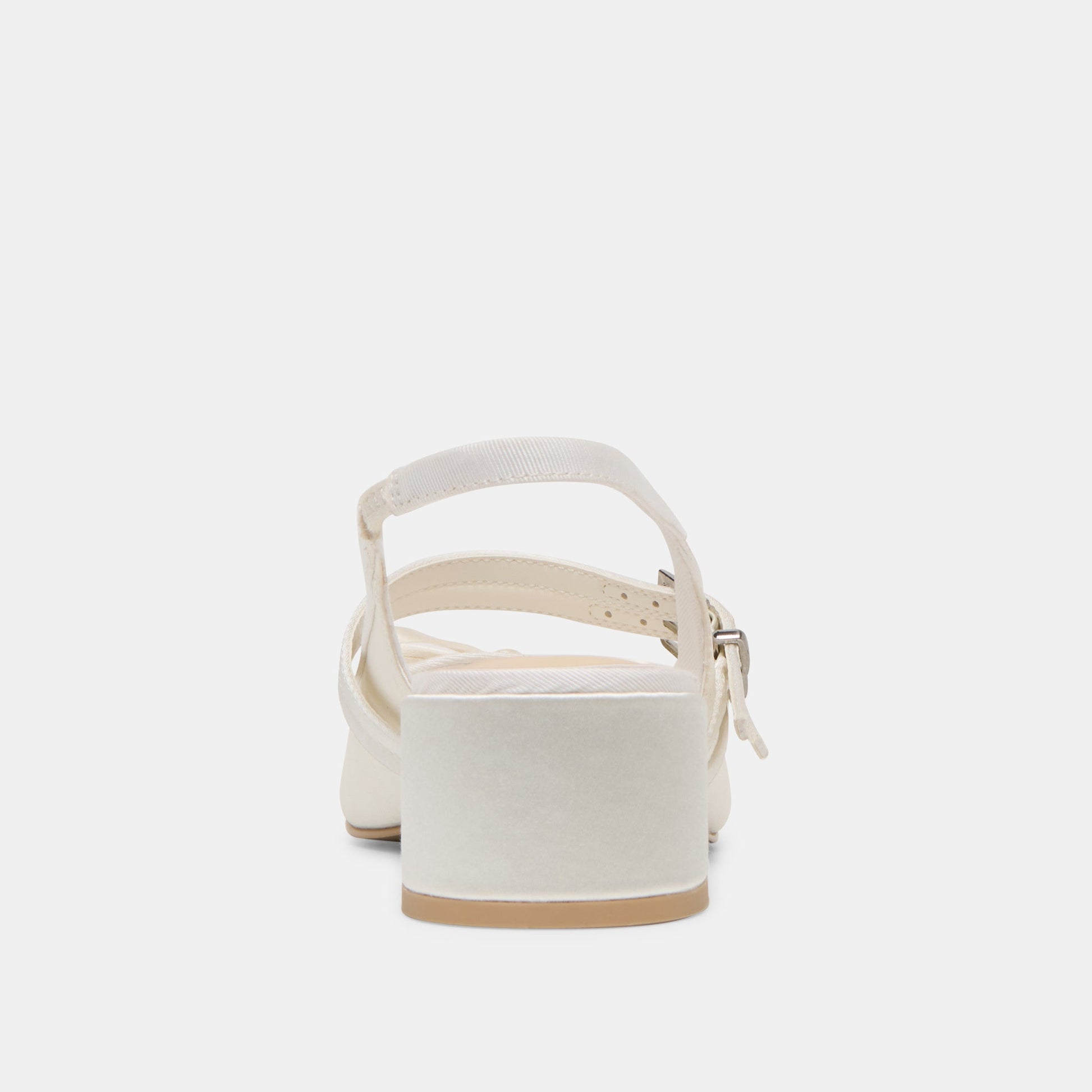 Loris True White Satin Heels - Dolce Vita