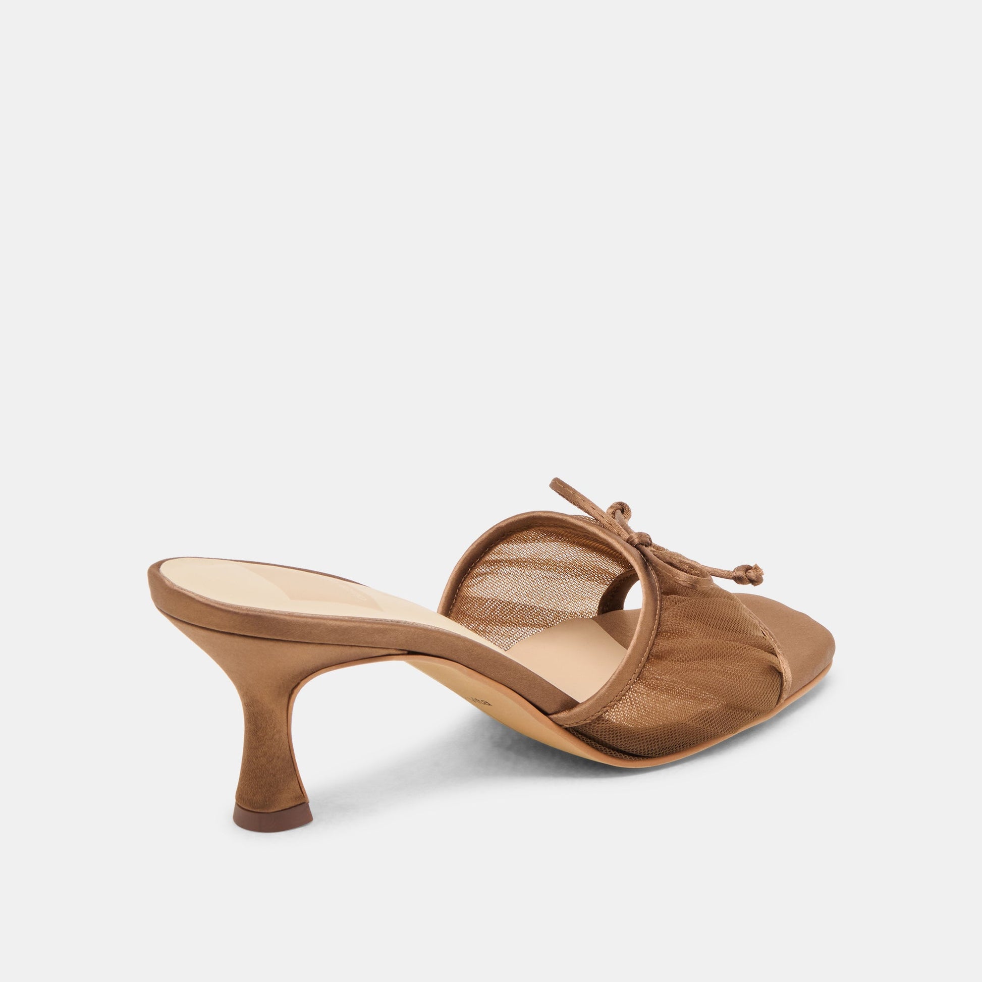Galen Mid Brown Tulle Heels - Dolce Vita