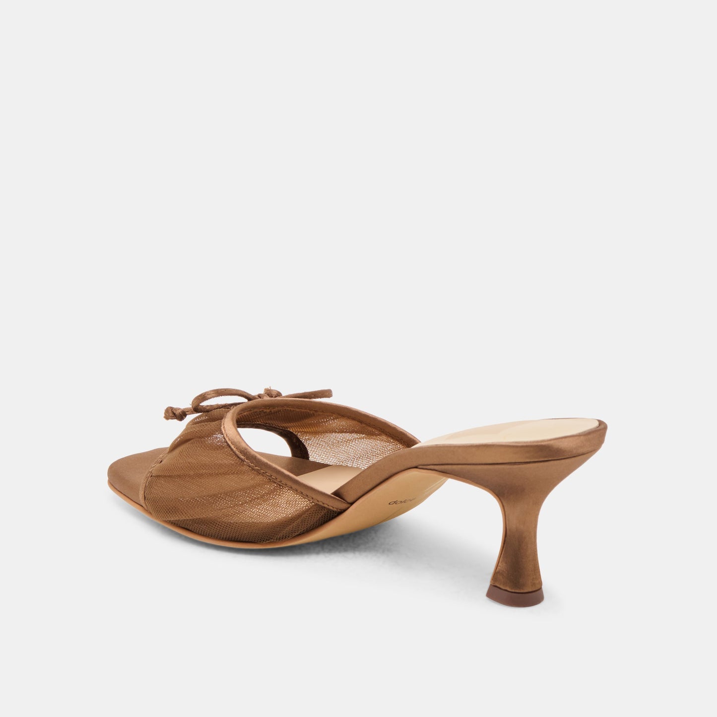 Galen Mid Brown Tulle Heels - Dolce Vita