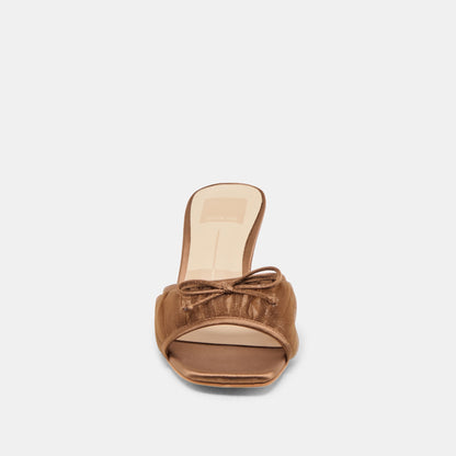 Galen Mid Brown Tulle Heels - Dolce Vita