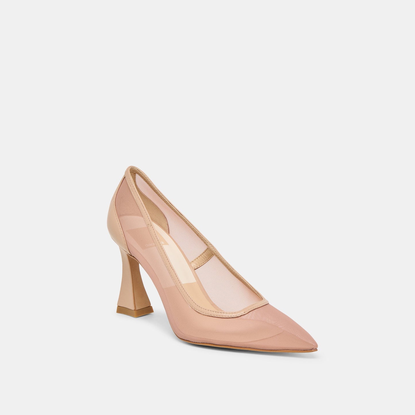 Malory Lt Tan Mesh Heels - Dolce Vita