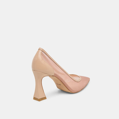 Malory Lt Tan Mesh Heels - Dolce Vita