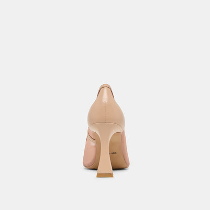 Malory Lt Tan Mesh Heels - Dolce Vita