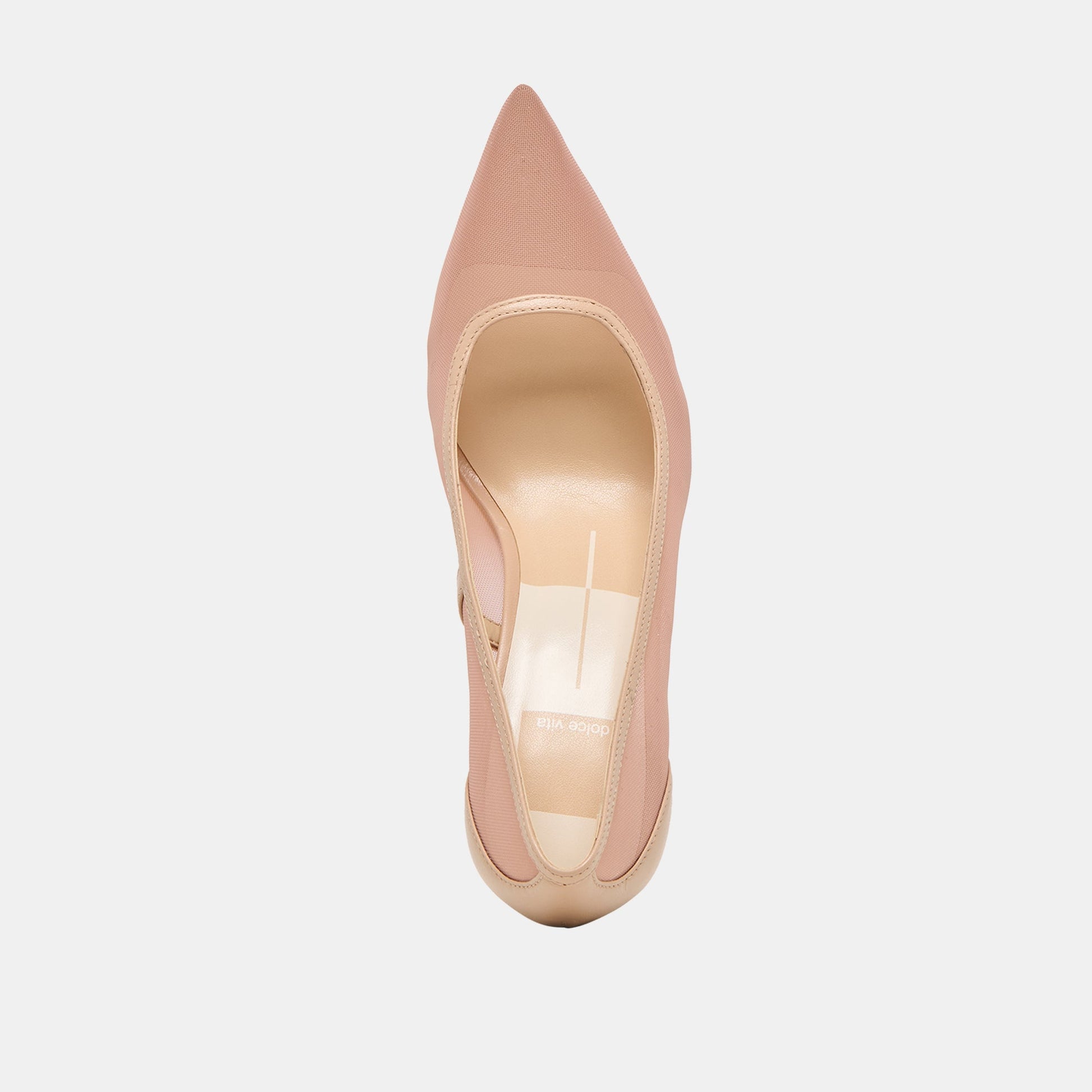 Malory Lt Tan Mesh Heels - Dolce Vita