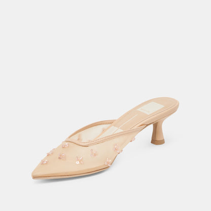 Clara French Vanilla Mesh Heels - Dolce Vita