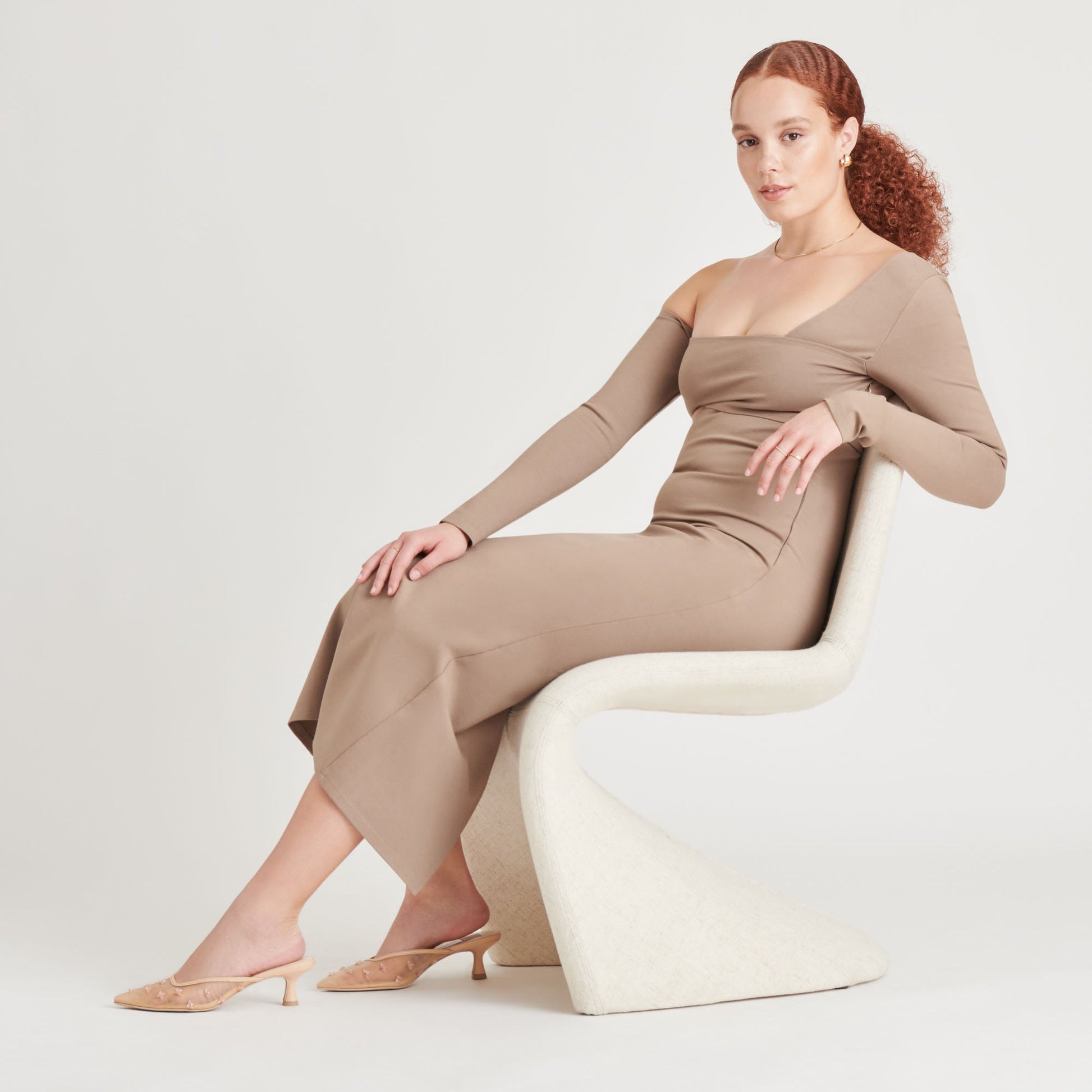 Clara French Vanilla Mesh Heels - Dolce Vita
