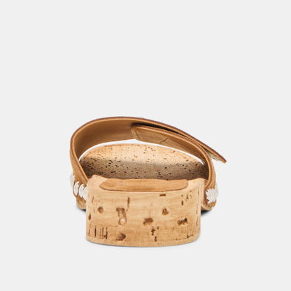 Sandy Chestnut Suede Sandals - Dolce Vita