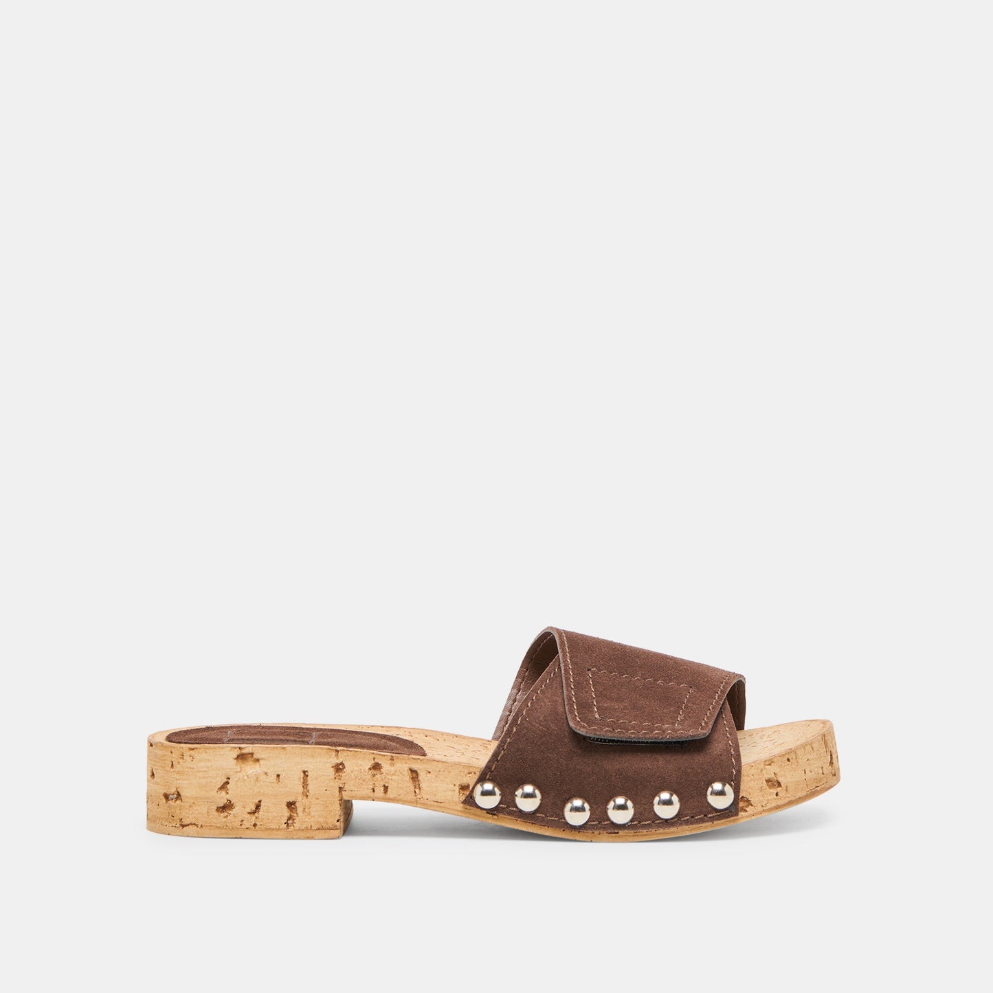 Sandy Dk Brown Suede Sandals - Dolce Vita